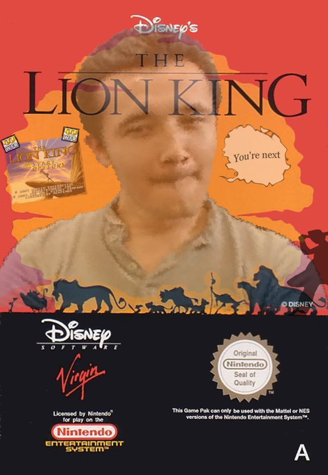 Disney's The Lion King (PAL) parody cover